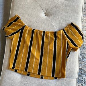 Striped crop top from fashion nova